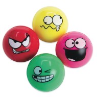 Funny Face High Bounce Balls Pack (Pack of 12)