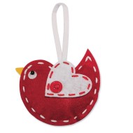 Stitched Bird Ornament Craft Kit (Pack of 12)