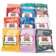 Color Splash!® Art Sand Assortment, 24 lb (Pack of 12)