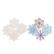 Color-Me™ Embossed Snowflake Ornaments (Pack of 12)