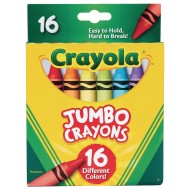 Crayola® Jumbo Crayons  (Box of 16)