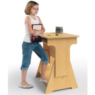 Whitney Brothers® Convertible Adjustable Height Desk