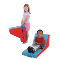 Cozy Time Lounger, Red/Blue