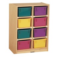Jonti-Craft® 8-Tray Cubbie with Color Trays