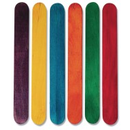 Jumbo Colored Craft Sticks 6”x 3/4” (Pack of 500)