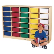 Jonti-Craft® 30-Tub Storage with Color Tubs