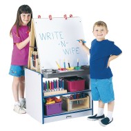 Jonti-Craft® Rainbow Accents® Two-Station Easel, Blue