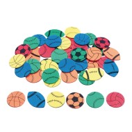 Color Splash!® Foam Shapes with Adhesive - Sports 
