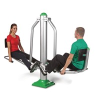 Dual Leg Press Outdoor Exercise Station