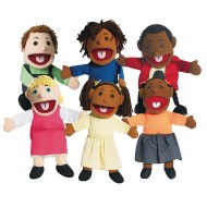 Multi Ethnic Children Puppets