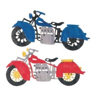 Wood Motorcycle Craft Kit (Pack of 12)