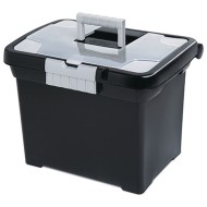 Sterilite® Portable File Storage Box with Handle