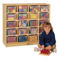 Jonti-Craft® 20-Tray Cubbie with Color Trays