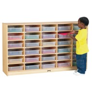 Jonti-Craft® 30 Paper-Tray Cubbie with Color Trays