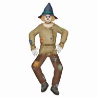 Tall Scarecrow Paper Cut-Out Bendable Wall Decoration, 5'