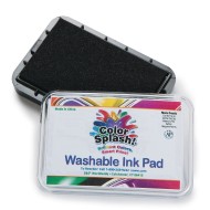 Color Splash® Washable Color Ink Pad, Black, Black