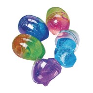 Two-Tone Glitter Putty in Egg Shaped Containers (Pack of 12)