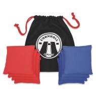Official Cornhole Toss Beanbags (4 Blue / 4 Red) (Set of 8)