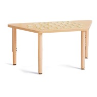 Jonti-Craft® Purpose +™ Trapezoid Activity Table, 45” x 21” with Adjustable Legs
