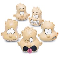 Feeling Stress Squeeze Heads, Multicultural (Set of 5)