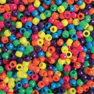 Pack of 850 Bag S&S Worldwide BE1272 Fuzzy Pony Beads 1/2 lb 