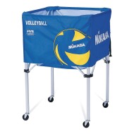 Mikasa® Classic Volleyball Cart, Blue/Yellow