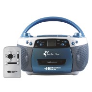 AM FM MP3 Cassette CD Player with USB Remote