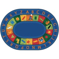 Bilingual Circletime Rug, Oval