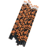 Jack-o'-lantern Pencils for Halloween (Pack of 12)