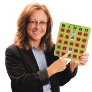 Oversized EZ Read Slide Bingo Card (Pack of 25)