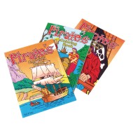 Mini Pirate Coloring Books (Pack of 12)