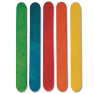 Colored Craft Sticks - Jumbo (Pack of 75)