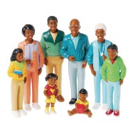 African-American Play Family (Set of 8)