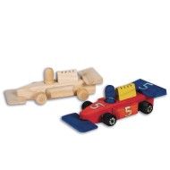 Mini Unfinished Wood Race Cars (Pack of 12)