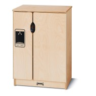 Jonti-Craft® Baltic Birch Toddler Gourmet Refrigerator with Doors