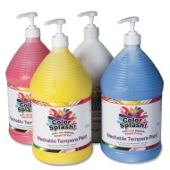 Color Splash!® Washable Tempera Paint Pack, Gallon