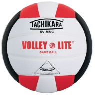Tachikara® Volley Lite Volleyball, Scarlet/White/Black