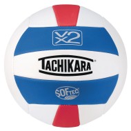 Tachikara® SofTec® VX2 Volleyball (Royal, White, Scarlet)
