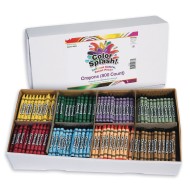 Color Splash!® Crayons - 8 Colors (Box of 800)