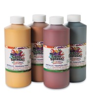 Color Splash!® Metallic Tempera Paint Assortment, 16 oz. (Pack of 4)