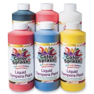 Color Splash!® Liquid Tempera Paint Assortment, 16 oz. (Pack of 6)