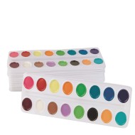 Color Splash!® Watercolor Refill Trays, 16 Colors (Pack of 12)