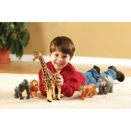 Jumbo Jungle Animal Toy Figurines (Set of 5)