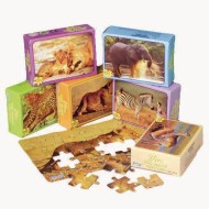 Wild Animal Mini Puzzle Assortment (Pack of 12)