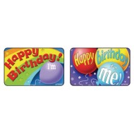 Birthday Badge Stickers (Pack of 30)
