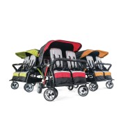 Foundations® Multi Child Folding Quad Stroller for Convenient Storage and Easy Transport