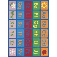 Any Day Alphabet Rug, 10’9” x 13’2”