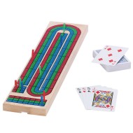 Cribbage Board and Card Set