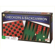 Classic Checkers and Backgammon Game