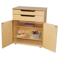 Wood Designs® Mobile Storage Cabinet with Drawers